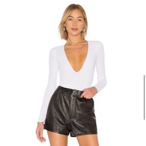 ALIX NYC Irving Bodysuit in White Large New